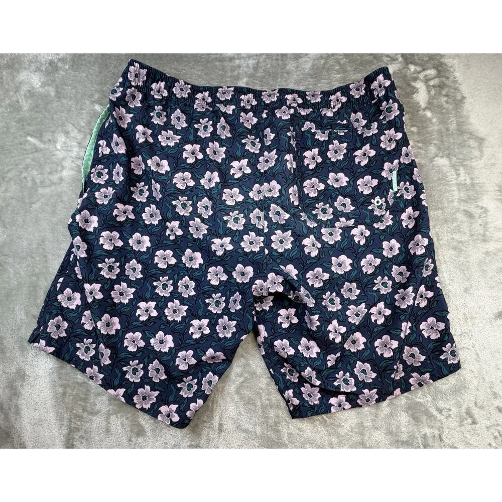 BONOBOS Swim Trunks Men's Large x9 Vibrant Floral Coastal Resort Pool Beachwear‎